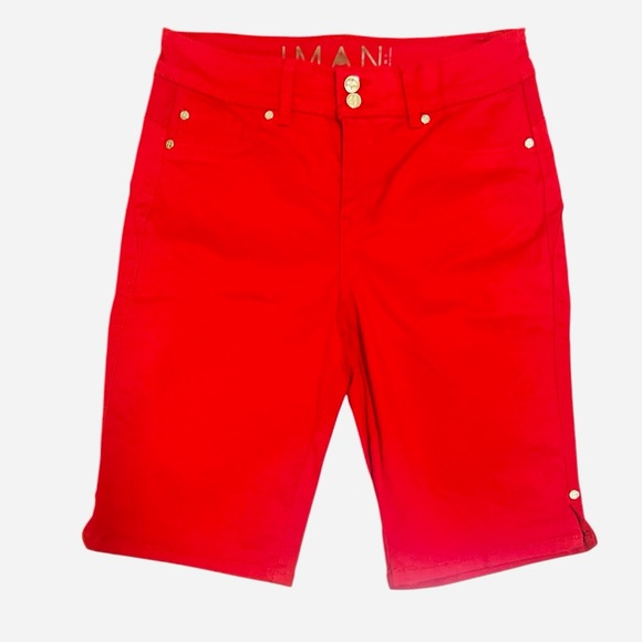 IMAN Pants - IMAN- TOMATO RED BERMUDA 🩳 WOMEN’S